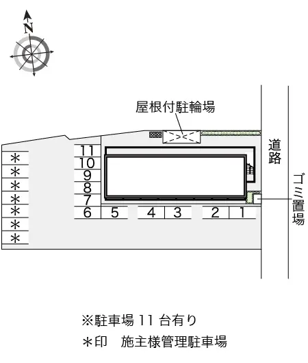 ★手数料０円★天理市二階堂上ノ庄町　月極駐車場（LP）